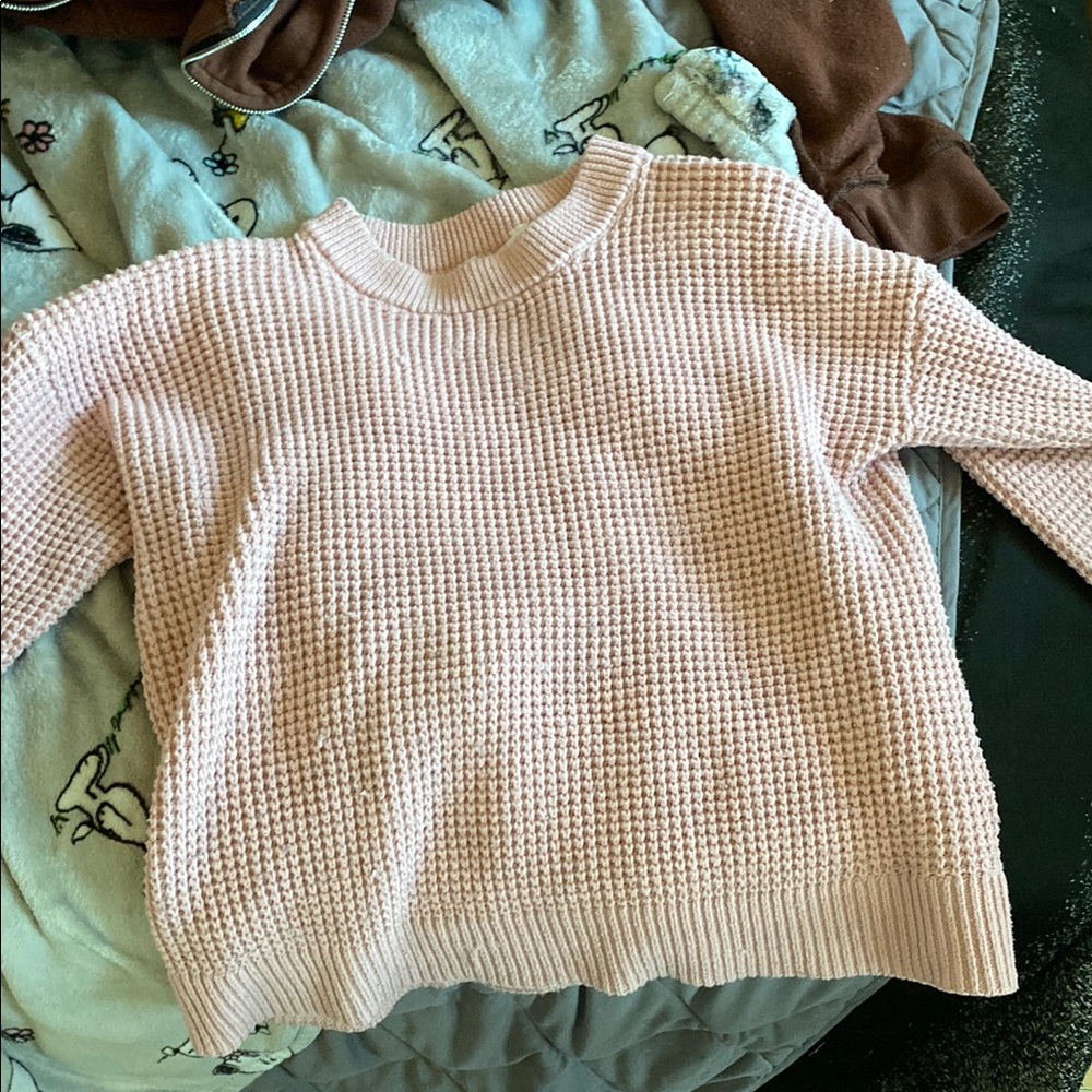 Old Navy Women's Light Pink Crew Neck Sweater